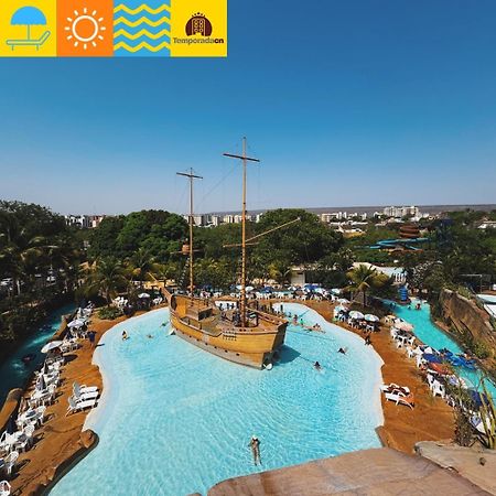 卡达斯诺瓦斯Piazza Com Acesso Ao Acqua Park - Gustavo公寓式酒店 外观 照片