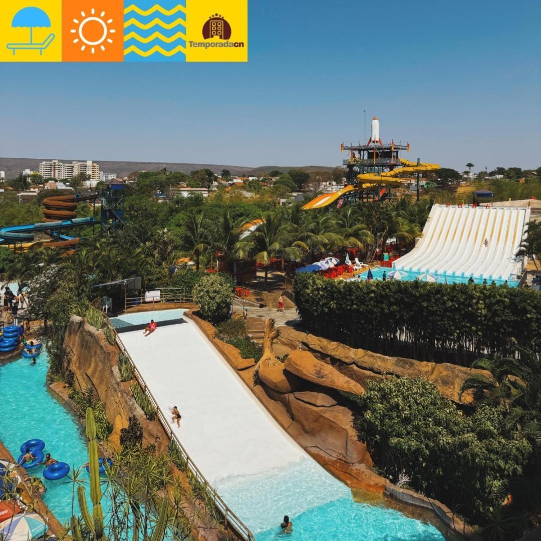 卡达斯诺瓦斯Piazza Com Acesso Ao Acqua Park - Gustavo公寓式酒店 外观 照片