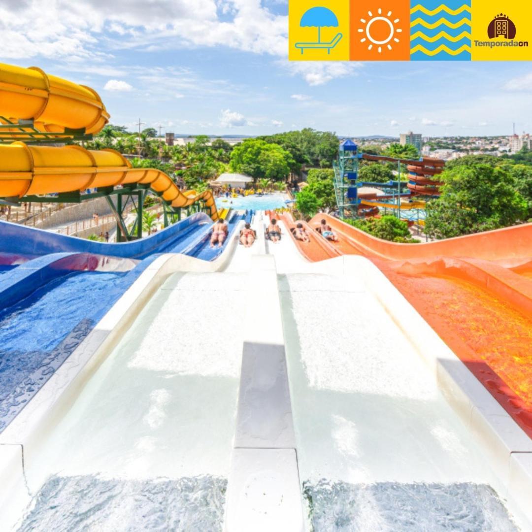 卡达斯诺瓦斯Piazza Com Acesso Ao Acqua Park - Gustavo公寓式酒店 外观 照片