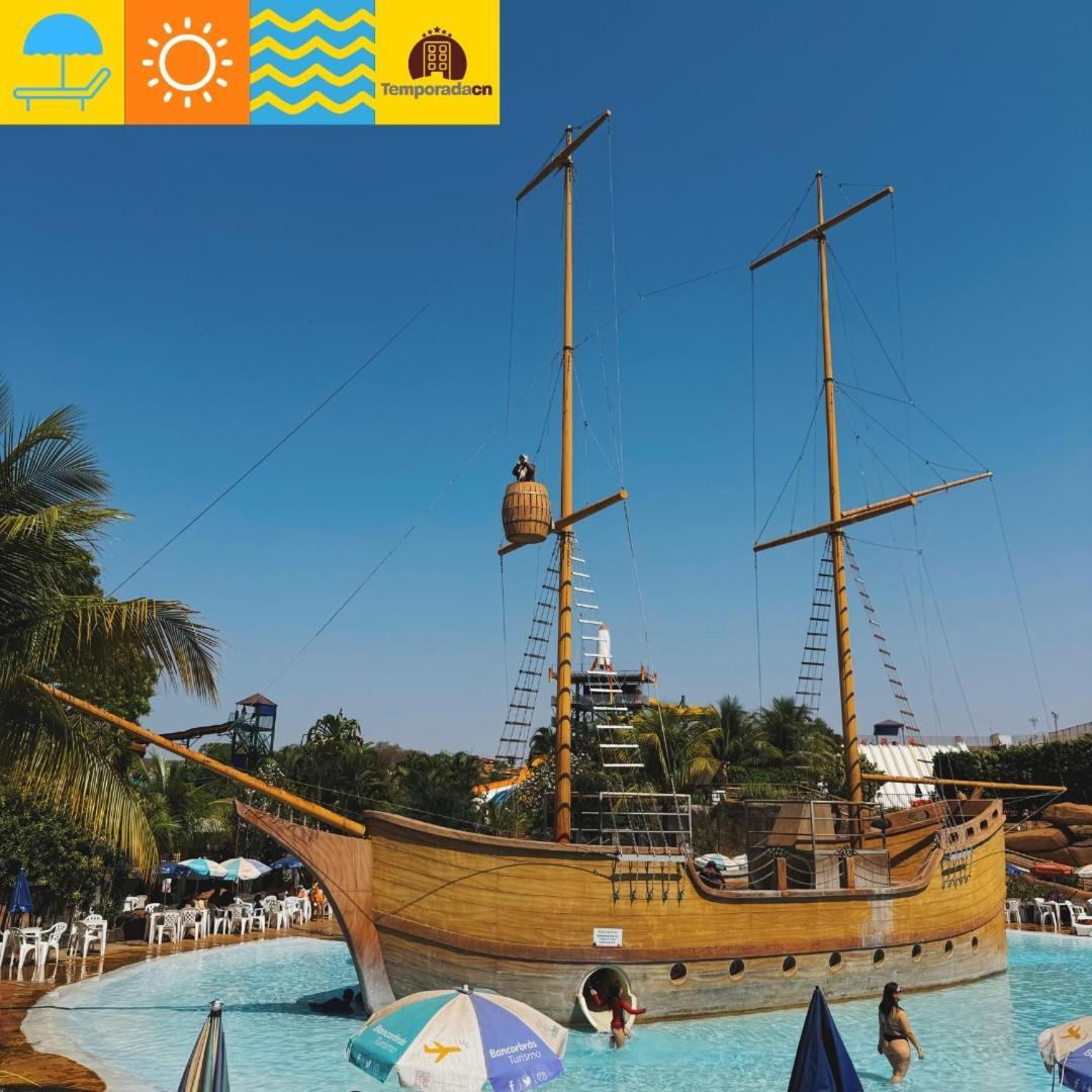 卡达斯诺瓦斯Piazza Com Acesso Ao Acqua Park - Gustavo公寓式酒店 外观 照片