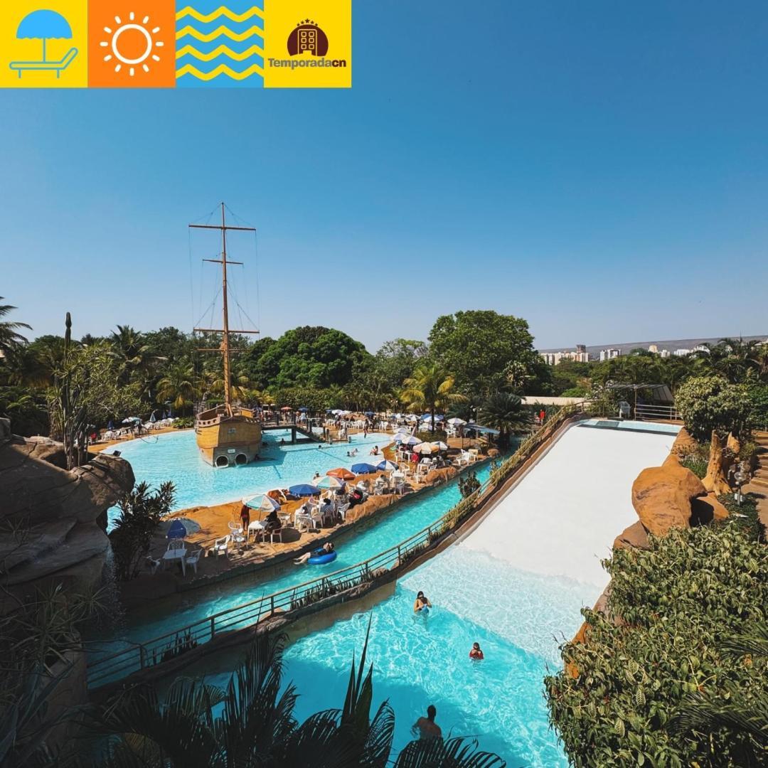 卡达斯诺瓦斯Piazza Com Acesso Ao Acqua Park - Gustavo公寓式酒店 外观 照片