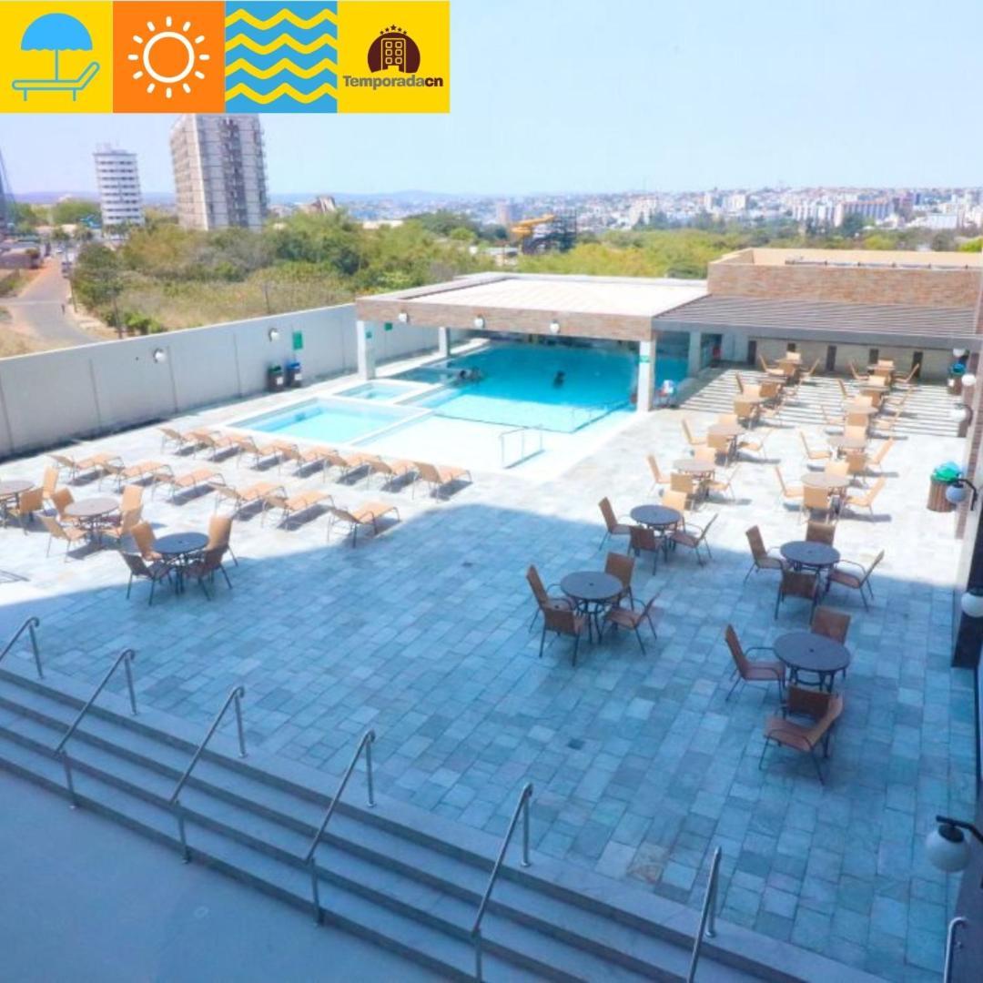 卡达斯诺瓦斯Piazza Com Acesso Ao Acqua Park - Gustavo公寓式酒店 外观 照片